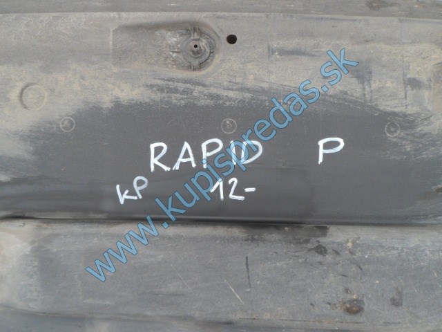 pravý spodný kryt podvozku na škodu rapid, 6RA825202